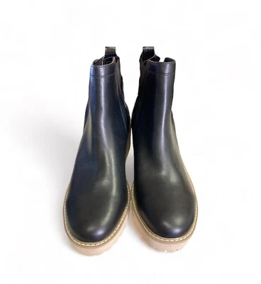 Dolce Vita Mujer 8 Botas Zapatos Ranchero Tobillo Chelsea Sin Cordones DV Damas Negras Foto 1 de 4