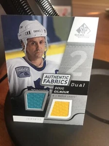 2008/09 SP Game Used Edition Authentic Fabrics Dual Doug Gilmour #AF-DB - Picture 1 of 2