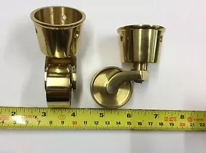 Solid Brass/ Nickel Castors,25,29,32,38 MM,Cup,Peg,Screw Fitting,Victorian sty - Picture 1 of 21