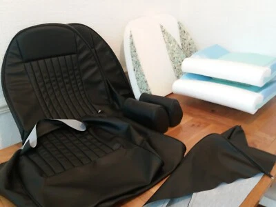  Spitfire 1500 SEAT COVERS + Foam kit..Fits recline & headrest seats ..1973-81 - Image 1 of 4