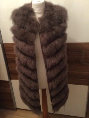Echt Pelzweste Blaufuchs Silberfuchs Rotfuchs Fox Fur Gr. M Neu Blogger - Bild 1 von 4