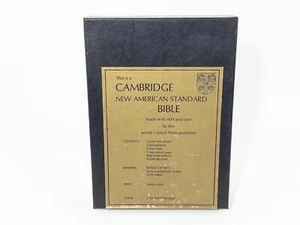 Vintage Cambridge Cameo Bible, NAS Red Buffalo Calf, Gold Edges, 745XRL GB, Box - Picture 1 of 6