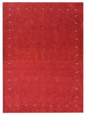 Hand Knotted Loom Silk Mix Area Rug Contemporary Red BBH Homes BBLSM104 - Image 1 of 4