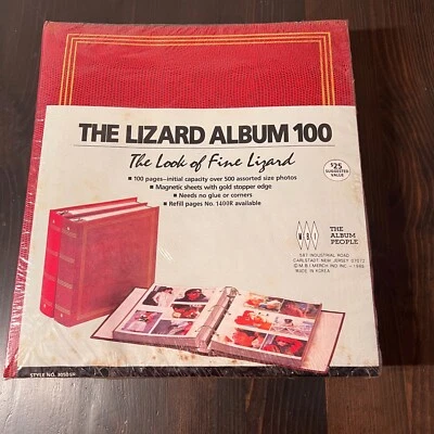 Vintage The Lizard Photo Album From 3 Ring Magnetic 100 Page NOS - Image 1 of 4
