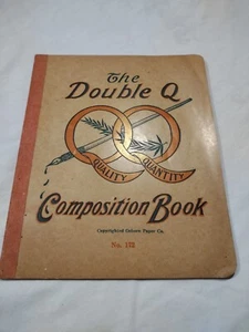 Vintage Double Q Q Composition Book Osborn Paper Co. No.172 Circa 1920's UNUSED! - Picture 1 of 15