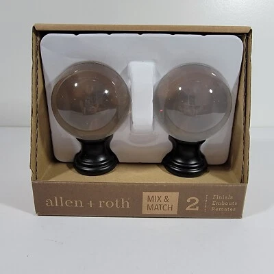 Allen + Roth Juego de 2 Acabados Transparentes Acabados Negro Mate Mezcla + Combinación #0634441 Foto 1 de 4