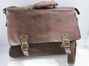 Gucci  Vintage leather Briefcase Business bag l