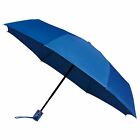 miniMax Automatic Open & Close Compact Windproof Folding Umbrella Brolly - Blue