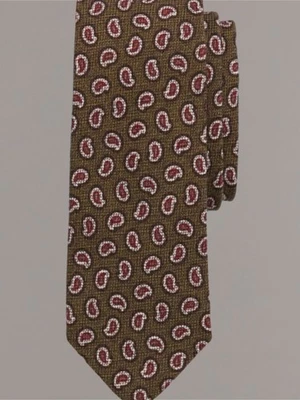 Brooks Brother's Wool Silk Basketweave Mini Paisley Tie 🔥 Foto 1 de 4