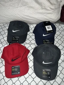 Lot of 4 NEW Nike Toddler Club Cap Hat Blue/Gray/Red One Size NWT - Picture 1 of 8