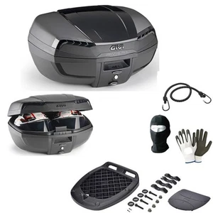 PER GAS GAS HALLEY 125 ENDURO 2T  BAULETTO GIVI E46NB RIVIERA BLACK EDITION VAL - Picture 1 of 6