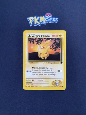 Pokemon TCG Lt. Surge's Pikachu Gym Challenge 84/132 Regular LP. - Image 1 of 3