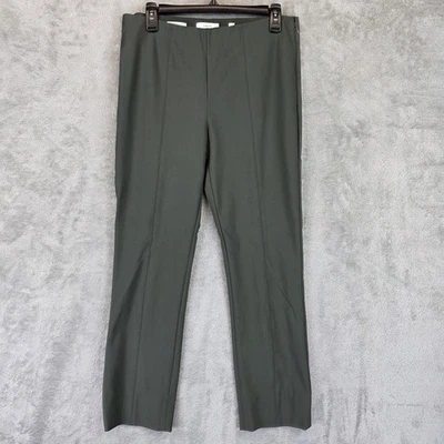 Pantalones Vince Para Mujer Grandes Verde Tela Italiana Cremallera Lateral Elastizados Pantalones Ajustados Foto 1 de 4