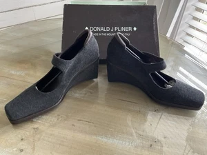 Nuevo Donald Pliner Mujer Mula 3” Tacones Franela Talla 8.5m Ver Desc - Imagen 1 de 19