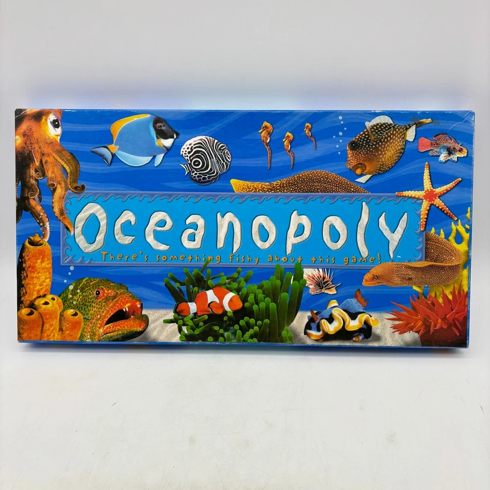 Ocean Opoly COMPLETE Late for the Sky Oceanopoly Sea Life Fish Seahorse Shark - Image 1 of 4