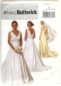 Butterick Misses Brautkleid Muster B5462 Größe 16-22 ungeschnitten - Bild 1 von 2