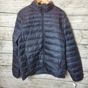 Women~HEAT KEEP~BLACK~DUCK DOWN~PACKABLE~FULL ZIP CLOSURE~PUFFER JACKET Size L - Picture 1 of 8