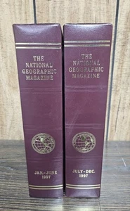 National Geographic Magazine 1997 Complete Year 12 Issue 2 Slip Cases - Imagen 1 de 2