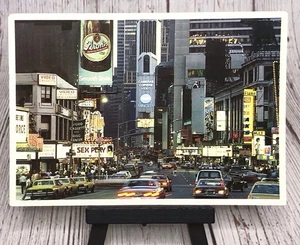 Postcard Glittering Times Square After Dark New York City NY - Picture 1 of 4
