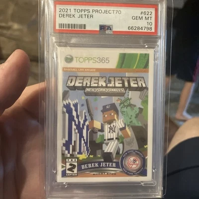 2021 Topps Project 70 Card #622 Derek Jeter 2011 by Ermsy Psa 10 Low Pop Of 11 - Image 1 of 4