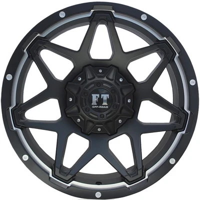 4 Wheels 20" FT4 20x10 6x135/6x139.7 Black 0ET 108.1CB (FT42010121351390SBM) - Image 1 of 3