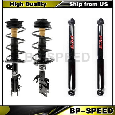 Conjunto de resorte helicoidal de puntales amortiguadores para Nissan Rogue 2012 2011 2010 2009 Foto 1 de 4