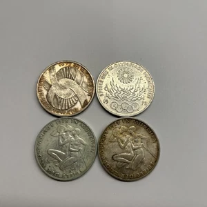4 Stück 10 DM MÜNZE, SPIELE DER XX OLYMPIADE 1972 MÜNCHEN, 10 DEUTSCHE MARK - Bild 1 von 6
