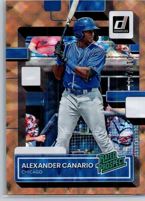 2022 Panini Donruss Rated Prospect 012/999 Alexander Canario #RP-12 - Image 1 of 2