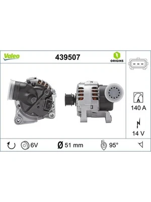 Valeo Alternator fits BMW 3 Series 2.5 E46 325 i (439507) - Image 1 of 4