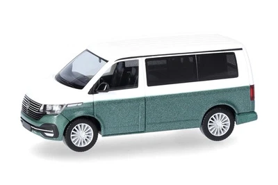 Herpa 096805-004 VW T6.1 California, Candy Weiß / Bay Leaf Green metallic 1:87 - Bild 1 von 4