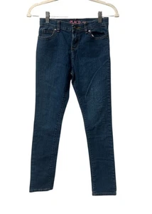 The Childrens Place Blue Super Skinny Jeans Pants size 12 Adjustable Waist (814) - Picture 1 of 5