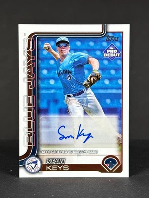 Sean Keys 2025 Topps Pro Debut Base AUTO #PD-10 - Image 1 of 2