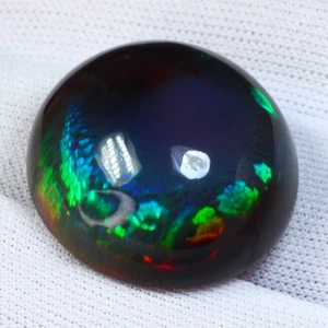 51.61Ct BELLROPHONE Certified Round Multi Colors Play Rainbow Fire Opal - Picture 1 of 5