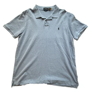Polo Ralph Lauren Calce Ajustado Polo Para Hombres XXL Azul Piqué Pony Logo TTG - Imagen 1 de 14