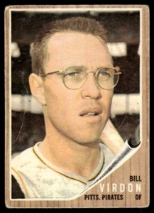 1962 Topps Bill Virdon #415 Pittsburgh Pirates Baseball Card - Picture 1 of 2