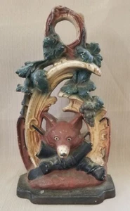 Antiqeu Fox Hunt Cast Iron Doorstop, JZH 1949, Union Co. - Picture 1 of 9