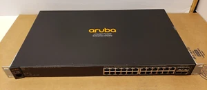 HPE Aruba 2530-24G 24-Port Gigabit + 4x SFP Network Switch J9776A w/Rack Ears - Picture 1 of 7