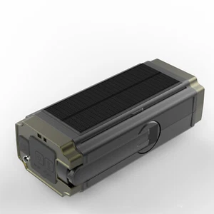 Antorcha de luz Reino Unido manivela portátil dinamo cuerda solar AM FM radio cargador USB - Imagen 1 de 8