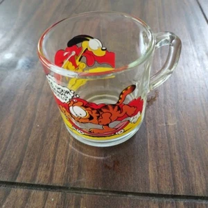 Vintage 1978 Mc Donalds Garfield Odie Glass Coffee Cup Mug - Picture 1 of 5
