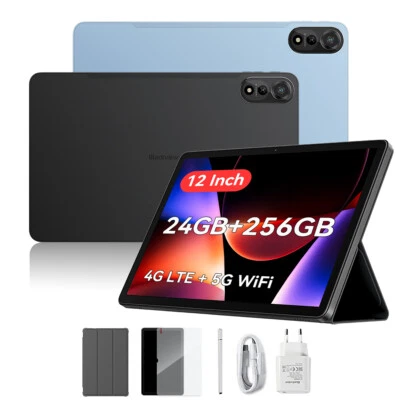 Blackview MEGA 2 Android 15 Tablet 12 Zoll 2K 4G LTE+WiFi 24GB+256GB Widevine L1 - Bild 1 von 4