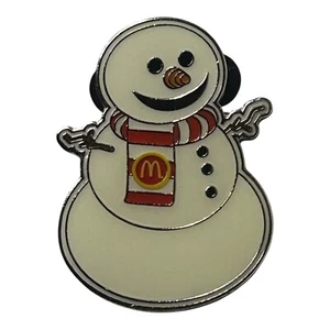 McDonald's Restaurants Holiday Snowman Fast Food Employee Crew Promo Pin 2011 - Picture 1 of 3