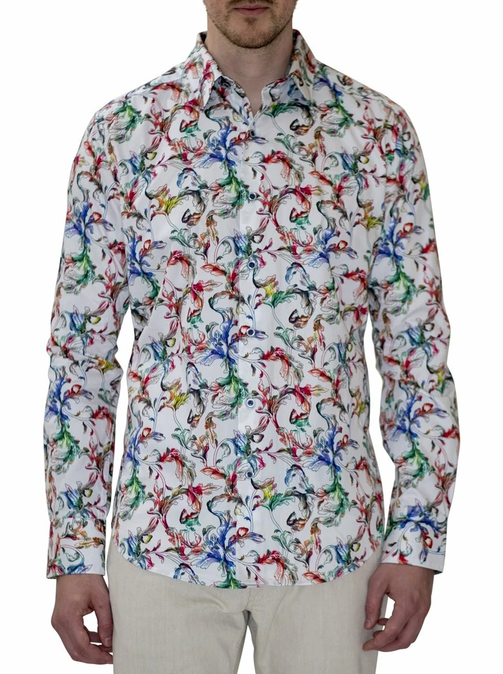 Robert Graham 3xl Tallahasse Long Sleeve Sports Shirt Classic Fit