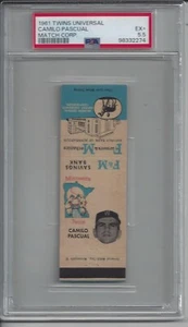 1961 Twins Universal Match Corp Camilo Pascual - PSA 5.5 - Picture 1 of 2