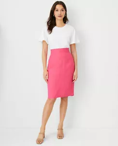 Ann Taylor Linen Blend Seamed Pencil Skirt 10 - Picture 1 of 3