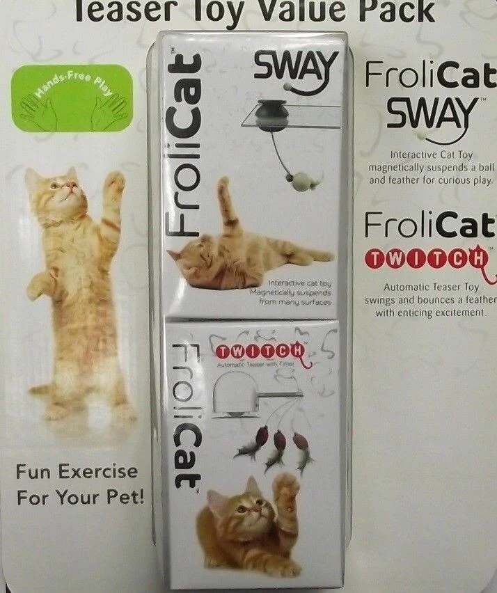 Frolicat 00181 Cat Teaser Toy Value Pack Incluye SWAY y TWITCH Foto 1 de 1