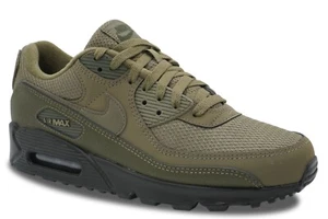 Nike Air Max 90 Reflective Swoosh Medium Olive Sneakers Retro Trainers Men Size - Picture 1 of 6