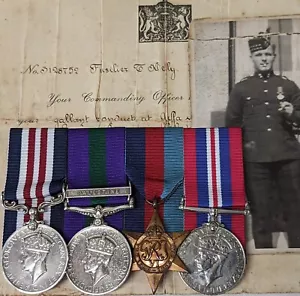 Rare pre WW2 Palestine Military Medal group & Prisoner War Royal Sctos Fusiliers - Picture 1 of 15