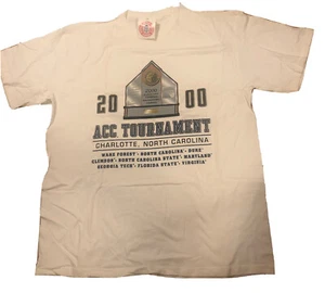 Vintage VTG New XL T- Shirt- 2000 ACC Mens Basketball RARE Duke UNC Wake Clemson - Picture 1 of 9