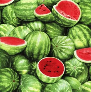 Food Festival Watermelon Green Quilt Sew Fabric ELIZABETH'S STUDIO - Picture 1 of 1