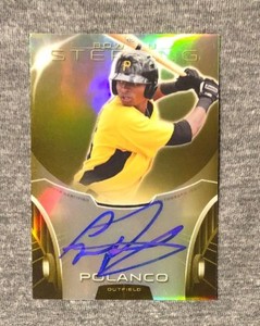 2013 Bowman Sterling Prospects Gregory Polanco Gold Refractor AUTO #'ed 19/50